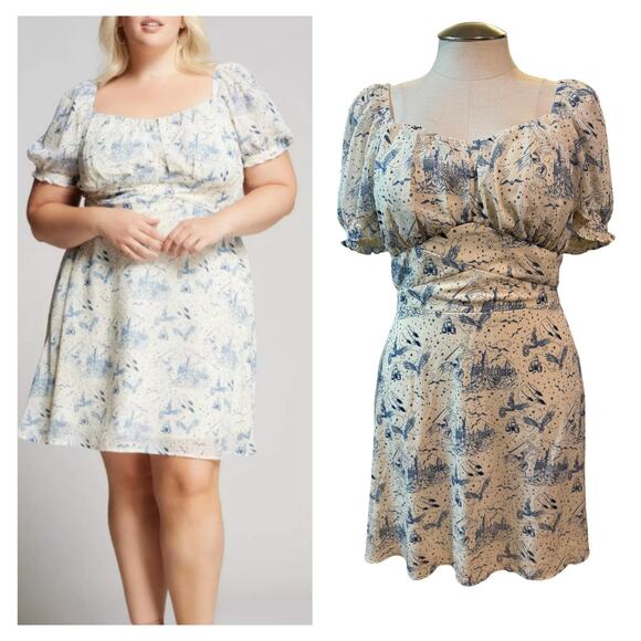 Her Universe Plus Size 1 BoxLunch Exclusive Harry Potter Hogwarts All Over Dress - Picture 1 of 3